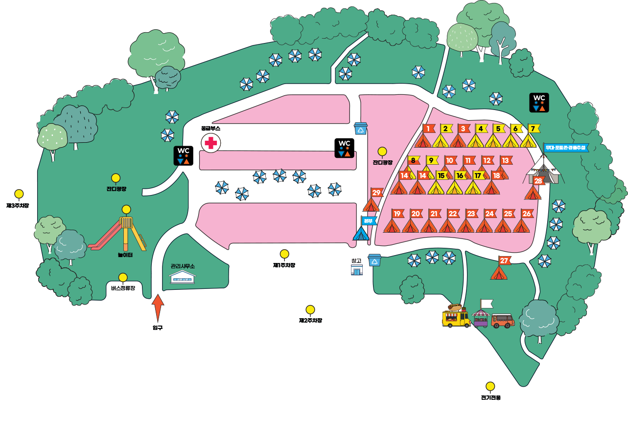 캠핑장 배치도